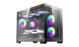 DarkFlash B275 PRO számítógépház (fekete) + 6 ventilátor (B275 PRO BLK +6F)